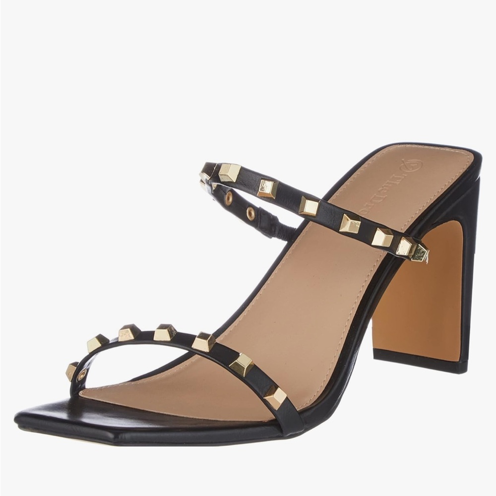 The Drop Women’s Avery Square Toe Two Strapped High Heeled Sandal